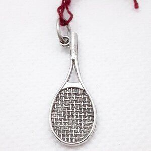 NEW Sterling Silver Racquet Charm .4 grams
